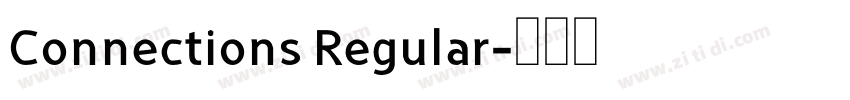 Connections Regular字体转换